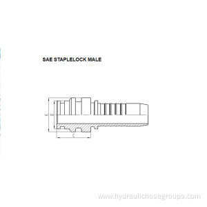 SAE Staplelock Male 67011